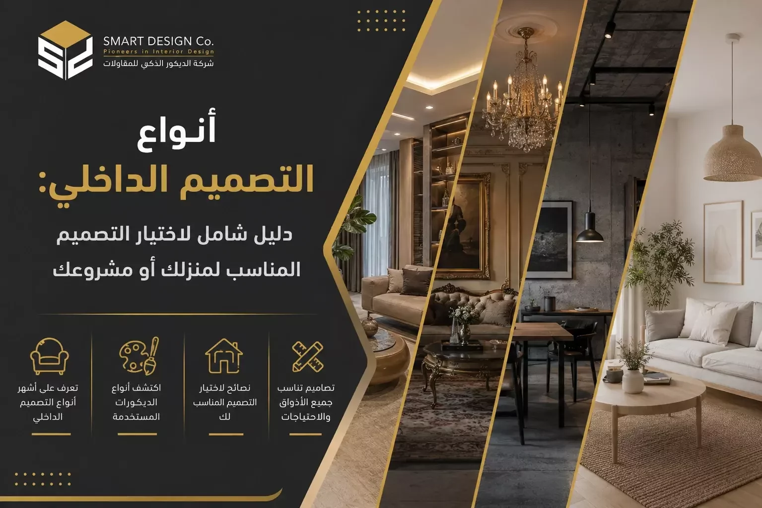 أنواع التصميم الداخلي